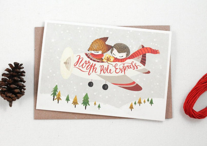 Christmas Card - North Pole Express - Greeting Card
