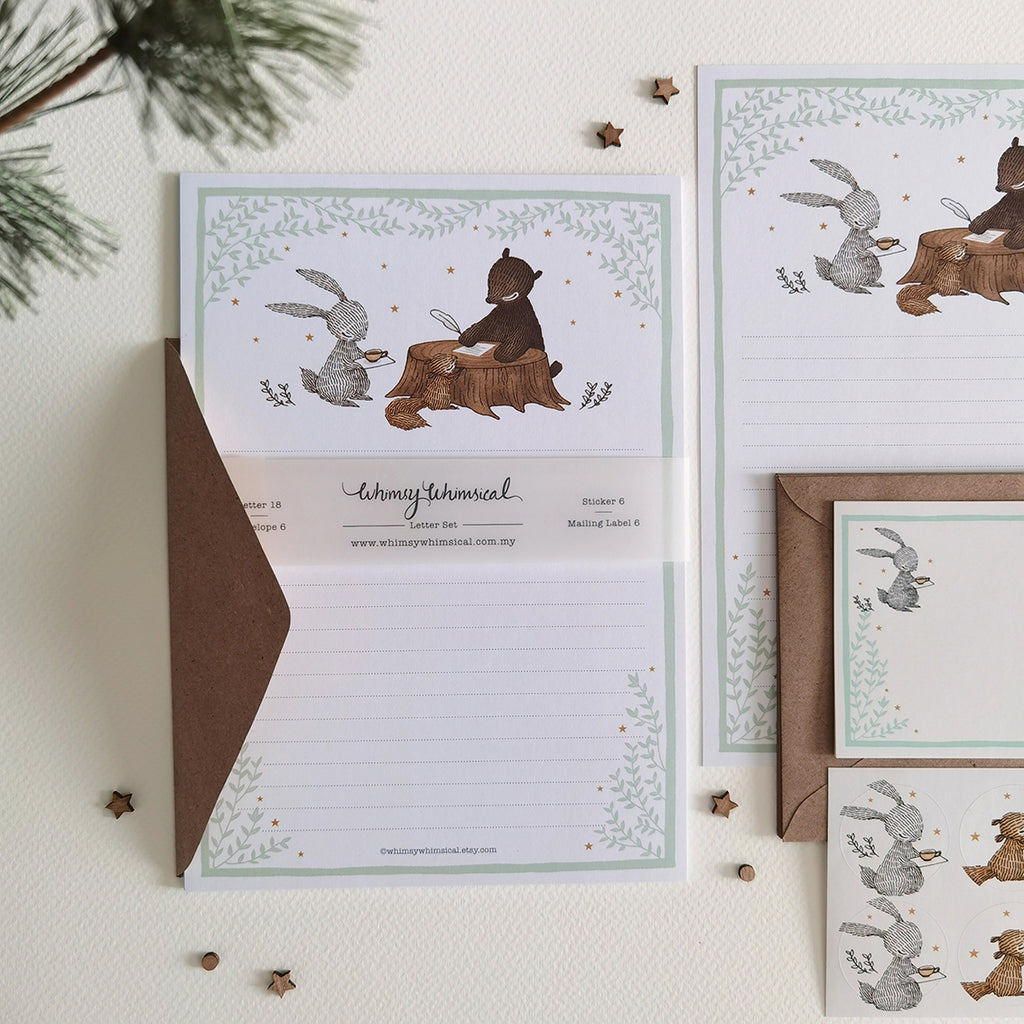 Woodland Letter Writing Set - Let's Write You A Letter