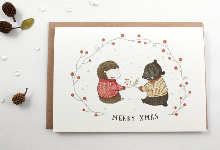 50% OFF - Christmas Card - Merry Xmas - Greeting Card
