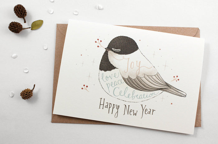 50% OFF - Holiday Card - Happy New Year - Greeting Card