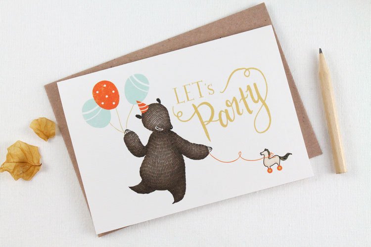 Let's Party - Greeting Card